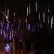 8 Tubes/Set LED 30cm Meteor Shower Solar Lamp Falling Rain Fairy String Lights Ultra Bright Drop Decoration Light colors