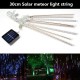 8 Tubes/Set LED 30cm Meteor Shower Solar Lamp Falling Rain Fairy String Lights Ultra Bright Drop Decoration Light  white