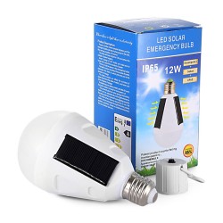 Indoor Garden Hiking Camping Solar Panel Powered LED Light Bulb Hanging Solar Light Portable Waterproof Emergency Light Bulb with Hook