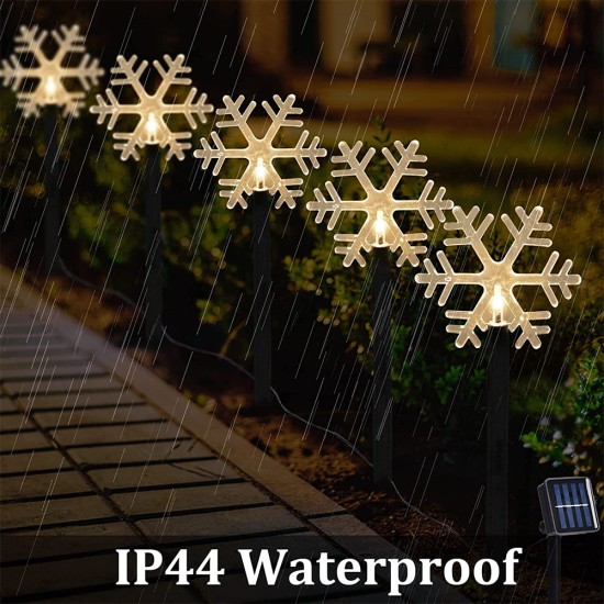Led Christmas Solar Lawn Light Ip65 Waterproof Energy Saving Fairy Lights for Courtyard Garden Patio Decoration Star