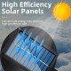 Led Round Solar Light Outdoor IP65 Waterproof High Brightness Energy Saving Wall Light Landscape Spotlight