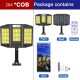 Led Solar Street Light 10000lm Waterproof Motion Sensor Outdoor Wall Lamp V97-264 33COB RC