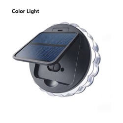 Led Solar Wall Lamp Petal Shaped 8 Modes 90 Degree Adjustable Outdoor Lighting Colorful RGB