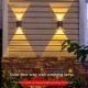 Led Solar Wall Lamp Up Down Spotlight Night Light for Outdoor Garden Villa Courtyard Wall Decoration SL-606