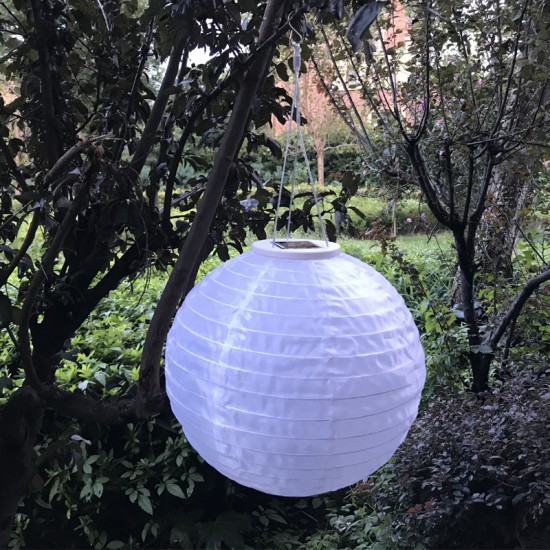 Outdoor Hanging Solar Lanterns IP55 Waterproof Led Lights for Wedding Party Christmas Decoration Cold White Light
