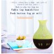 USB Essential Oil Diffuser Air Humidifier Mute Wood Aromatherapy Mist Maker Dark crack + hollow