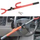 Vehicle Anti-theft Device Steering Wheel Lock Extension-type Anti-theft Car Lock Red