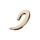 Y12 Mini Bluetooth Earphone Ear Hook Painless Wireless Bone Conduction Headset with Mic For Smartphones - Gold