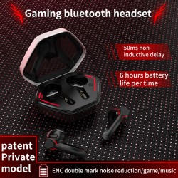 Y6 True Wireless Headset Dual In-ear Enc Noise-cancelling Sports Gaming Headphone Bluetooth 5.1