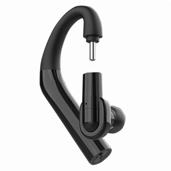 Y9 Wireless Bluetooth Headset 360° Rotatable IP67 Waterproof Earphone Car Driver Earbud black
