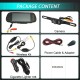 Wireless Car Backup Camera Rear View System Night Vision Cam 7 Inch Black
