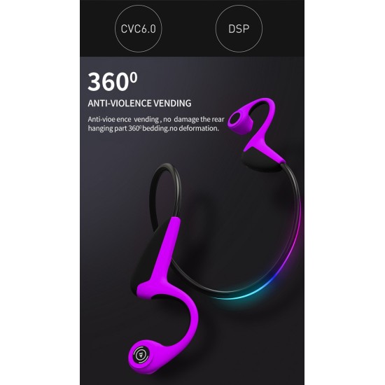 Z8 Bluetooth Headset 5.0 Bone Conduction Headphones Wireless Headphones Handsfree Headset black