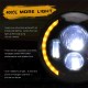 150W 7'' Round LED Headlight with High Low Beam 15000LM DRL Turn Signal Light white_6000K