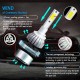 1PC Universal High Power Auto Bulbs C6 Car LED Headlights - 6000K - White Light 6000K-white_9006/HB4