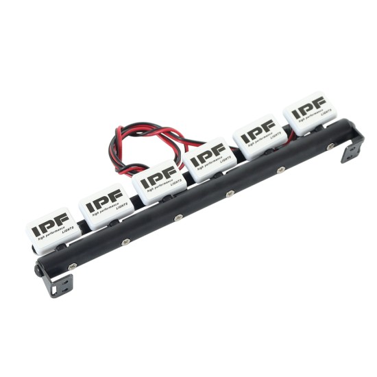1PCS RC Car LED Roof Lamp Lights Bar for 1/10 RC Crawler Car Traxxas TRX-4 SCX10 90046 Recat MST white
