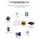 Yg300 Pro android Mini Projector Wireless Hdmi-compatible Usb Audio Led Portable Home Media Video Player EU Plug