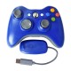 Wireless Controller Joysticks Bluetooth Vibration Gamepad Handle with 2.4G Receiver Compatible for Xbox360 PC Black