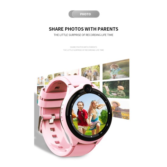 Y2 Kids Smart Watch 4g GPS Tracking Positioning Waterproof Security SOS Call Smartwatch with Camera for Student Pink