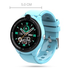 Y2 Kids Smart Watch 4g GPS Tracking Positioning Waterproof Security SOS Call Smartwatch with Camera for Student Blue