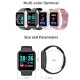 Y68 Bluetooth-compatible Smart  Watch Fitness Tracker Sports Bracelet Heart Rate Monitor Blood Pressure Bracelet For Android Ios black