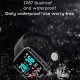 Y68 Bluetooth-compatible Smart  Watch Fitness Tracker Sports Bracelet Heart Rate Monitor Blood Pressure Bracelet For Android Ios black