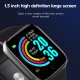 Y68 Smart Watch Waterproof Bluetooth Sport SmartWatch Support for iPhone Xiaomi Fitness Tracker Heart Rate Monitor Built-in 150mAh Battery USB Charging Gun black