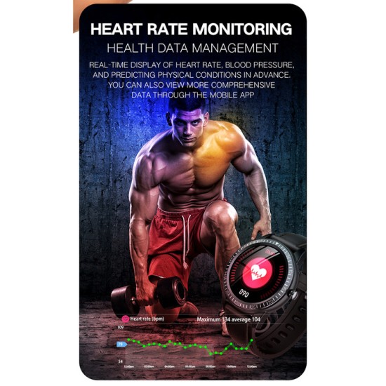Y92 Smart Watch Heart Rate Blood Pressure Health Monitoring Bluetooth Calling Sports Fitness Smartwatch Black Leather