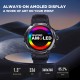 ZEBLAZE Stratos2 Gps Smart Watch 5 Atm HD Amoled Display Health Monitor Long Battery Life Smartwatch Silver Grey