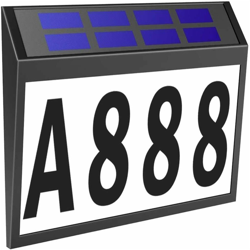 0.2w Solar Door Plaque Ip44 Waterproof Automatical On/off House Address Number Light Set 0.2w Solar Door Plaque Ip44 Waterproof Automatical On/off House Address Number Light Set