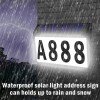 0.2w Solar Door Plaque Ip44 Waterproof Automatical On/off House Address Number Light Set