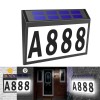 0.2w Solar Door Plaque Ip44 Waterproof Automatical On/off House Address Number Light Set