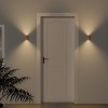 0.4W LED Wall Lamp USB Rechargeable Motion Sensor Magnetic Wood Grain Night Lights Wall Light Fixtures For Bedroom Kitchen Corridor Stairs Lighting Beech wood (sensor 1 piece)