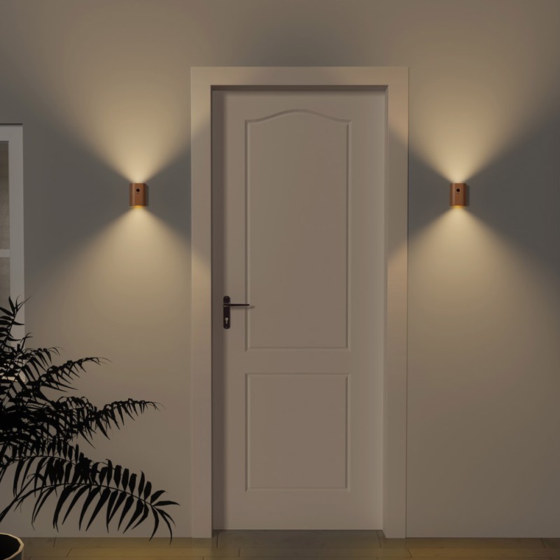 0.4W LED Wall Lamp USB Rechargeable Motion Sensor Magnetic Wood Grain Night Lights Wall Light Fixtures For Bedroom Kitchen Corridor Stairs Lighting Beech wood (sensor 1 piece) 0.4W LED Wall Lamp USB Rechargeable Motion Sensor Magnetic Wood Grain Night Lights Wall Light Fixtures For Bedroom Kitchen Corridor Stairs Lighting Beech wood (sensor 1 piece)