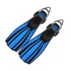 1 Pair Adjustable Swimming Fins Long Flippers Diving Shoes for Snorkeling Diving Swimming Training Blue S 37-40 1 Pair Adjustable Swimming Fins Long Flippers Diving Shoes for Snorkeling Diving Swimming Training Blue S 37-40