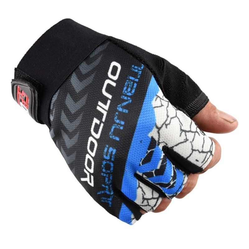 1 Pair Nylon Half Finger Gloves For Men Women Mountain Bike Fishing Fitness Yoga Non-slip Gloves rose red 1 Pair Nylon Half Finger Gloves For Men Women Mountain Bike Fishing Fitness Yoga Non-slip Gloves rose red