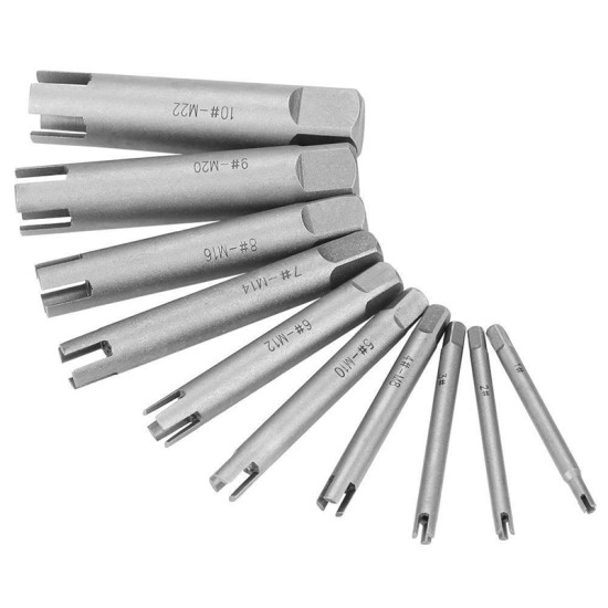 1 Set Screw Extractor Steel Broken Peeled Tap Remover Speedy Grab and Fixing Screw Tool 6pcs