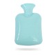 1000ml Hot  Water  Bottle, Classic Solid Color Thick Silicone Rubber Bag, Explosion-proof Anti-scalding Injection Style Hand Warmers Off white