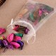 100Pcs Organza Bags Mesh Candy Bags Drawstring Jewelry Pouches for Present Wedding Giveaways 5in x 7in/ 13 x 18cm white