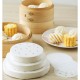 100pcs Round Perforated Steamer Paper Kitchen Steamer Liners Baking Mats 8 inch (20cm diameter) 100 sheets