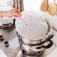 100pcs Round Perforated Steamer Paper Kitchen Steamer Liners Baking Mats 9 inches (23cm in diameter) 100 sheets