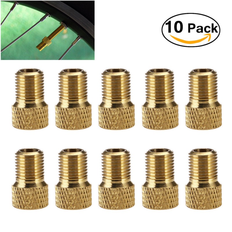 10Pcs/set French valve to American valve Bike Bicycle Pump Tube Adapter Converter 10pcs 10Pcs/set French valve to American valve Bike Bicycle Pump Tube Adapter Converter 10pcs