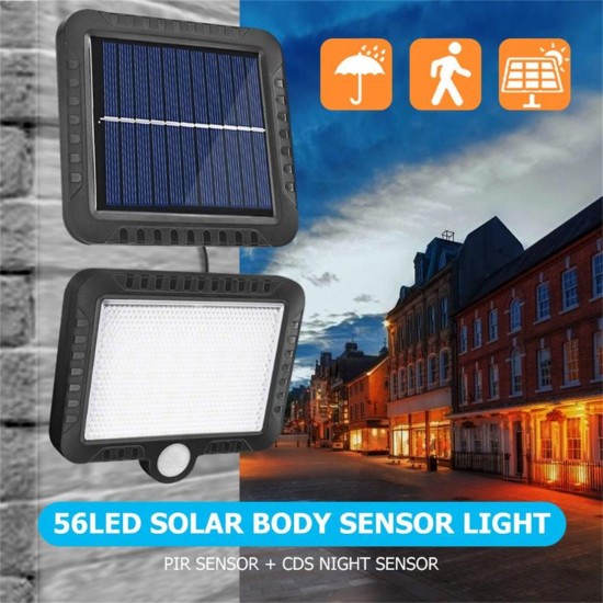 120 Cob Led Solar Wall Light Outdoor Lighting Garage Security Lamp Pir Motion Sensor Spotlight