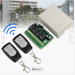 12V 4ch Channel 443mhz Relay Switch Wireless Rf Remote Control