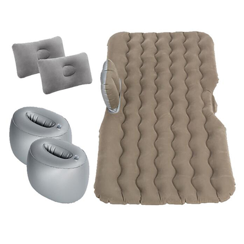(135 * 70CM) Car Inflatable Bed Cushion Adult Car Travel Large Parts Split foot gray (135 * 70CM) Car Inflatable Bed Cushion Adult Car Travel Large Parts Split foot gray