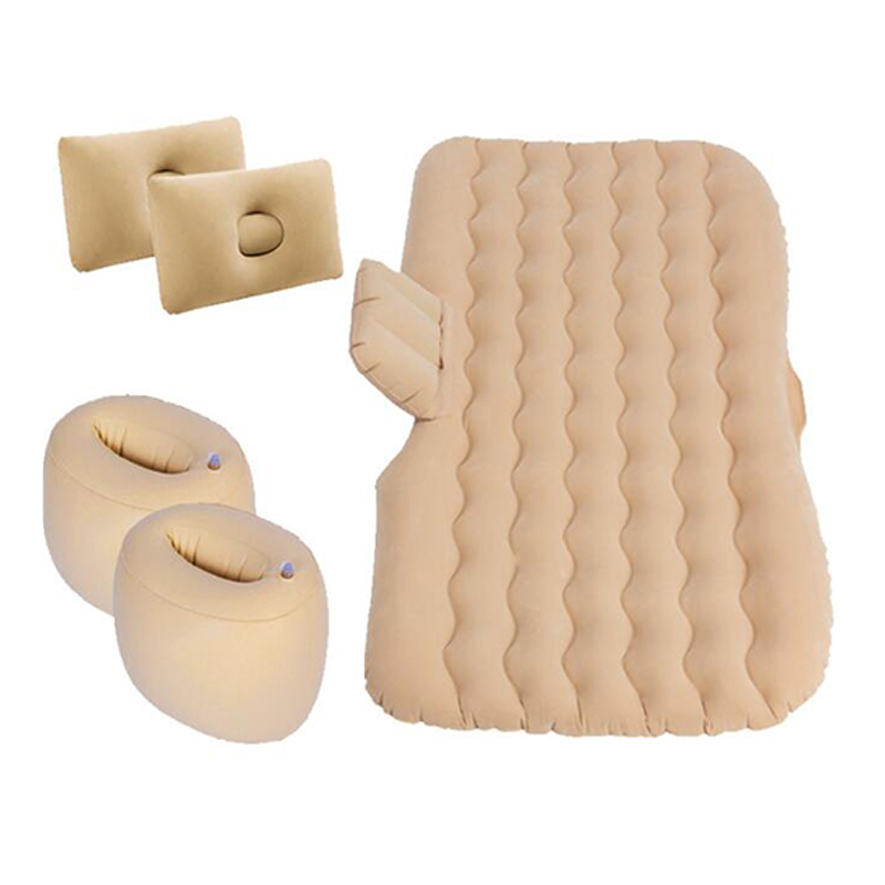 (135 * 70CM) Car Inflatable Bed Cushion Adult Car Travel Large Parts Split foot pier beige (135 * 70CM) Car Inflatable Bed Cushion Adult Car Travel Large Parts Split foot pier beige