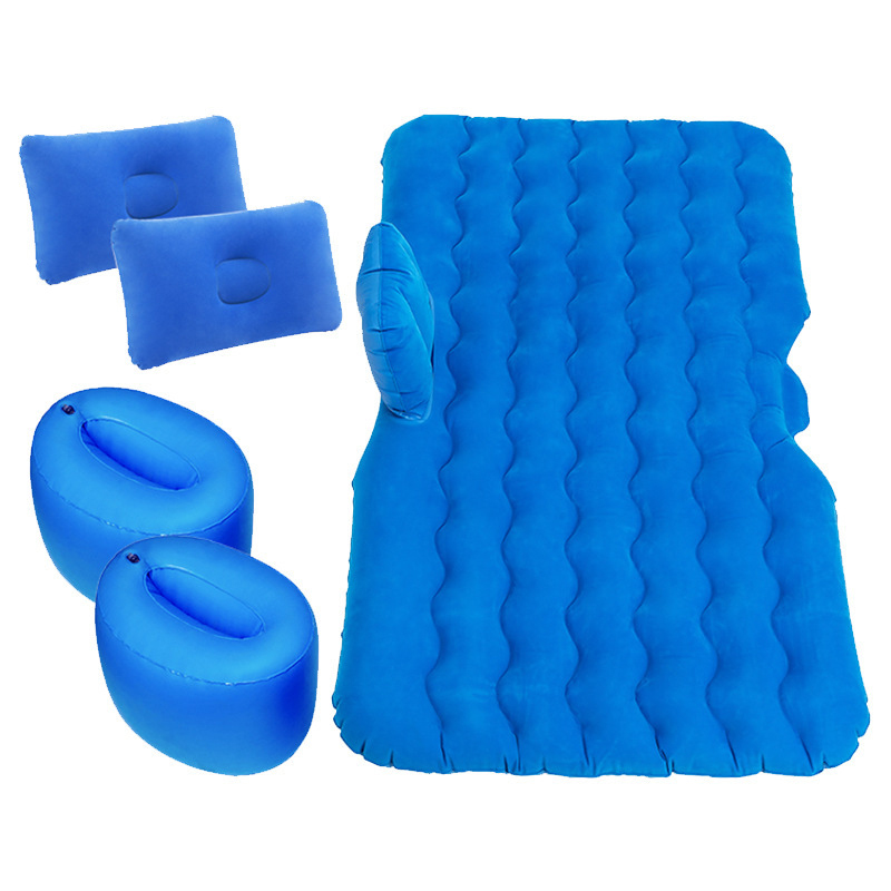 (135 * 70CM) Car Inflatable Bed Cushion Adult Car Travel Large Parts Split foot pier blue (135 * 70CM) Car Inflatable Bed Cushion Adult Car Travel Large Parts Split foot pier blue