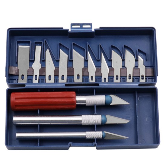 13pcs Carving Knife Kit Engraving Cutter Non-slip Hand Tools Diy Art Hobby Repair Set