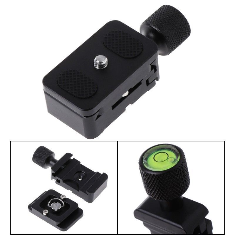 1/4 Quick Release QR Plate Clamp Adapter Mount for Camera Tripod Ball Head black 1/4 Quick Release QR Plate Clamp Adapter Mount for Camera Tripod Ball Head black