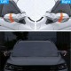 140cmx120cm Car Windscreen Frost Cover Snow Magnetic Cover Windshield General Car Cover with Two Mirror Covers white