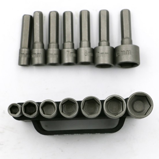 14pcs Drill Bit Adapter Socket Tool Steel 40cr Inner Hexagon Socket